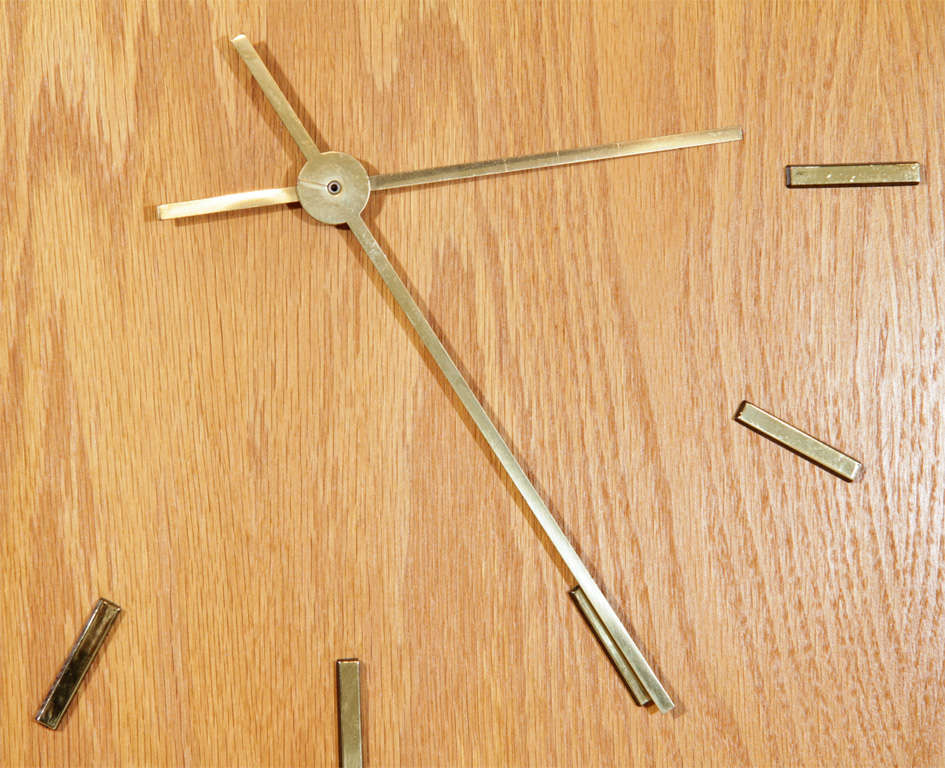 Minimalist Wood Wall Clock by Peter Pepper Products